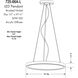 ML LED 15 inch Coal Pendant Ceiling Light, Round